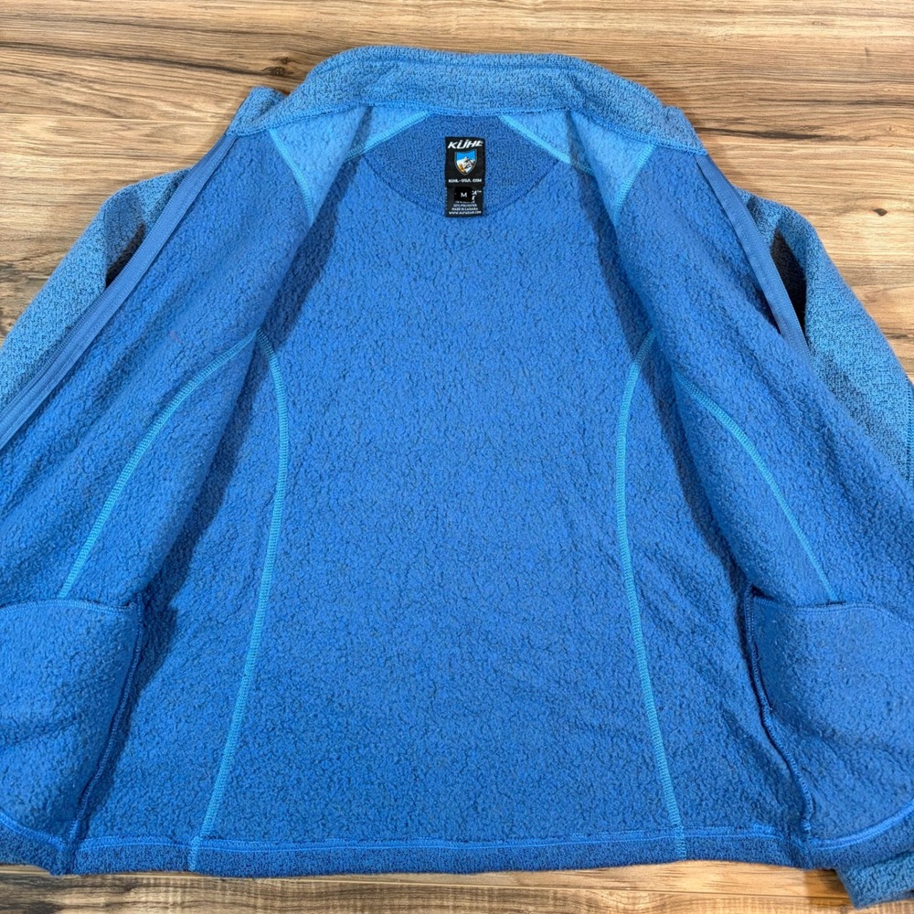 Kuhl Alfpaca Fleece Jacket Womens Medium Blue Full Zip Outdoor Midlayer Coat - Picture 8 of 14